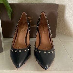 Corso Como Crosby Black Box Calf leather heels